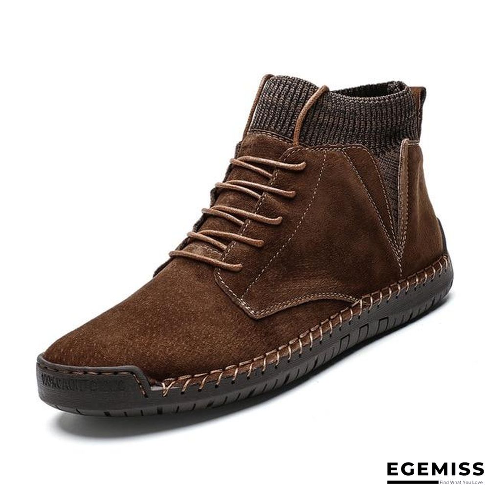 Men Casual Shoes High Top Boots Shoes Fashion Outdoor Army Travel Botas Hombre Sock Man Brithsh Sneaker | EGEMISS