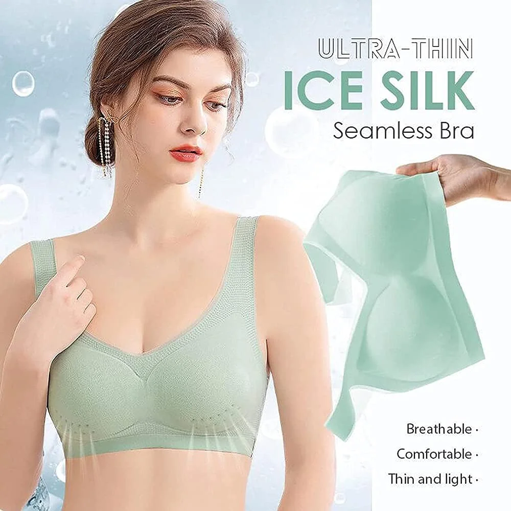Women's Ultra-Thin Ice Silk Seamless Bra