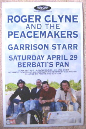 ROGER CLYNE & PEACEMAKERS 2006 Gig POSTER Portland Oregon Concert