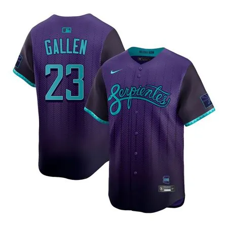 Youth Arizona Diamondbacks #23 Zac Gallen  Purple 2025 City Connect Limited Player Jersey
