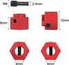 AMK 4pcs TRX-4 Wheel Hub 12mm Metal Hex Adapter Widen 8mm 9mm for 1/10 RC Crawler Car TRX4 Wide Body Upgrade Parts (Black 8mm)