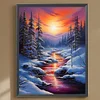 Diamond Painting-DIY Full Round Drill Snow Scenery