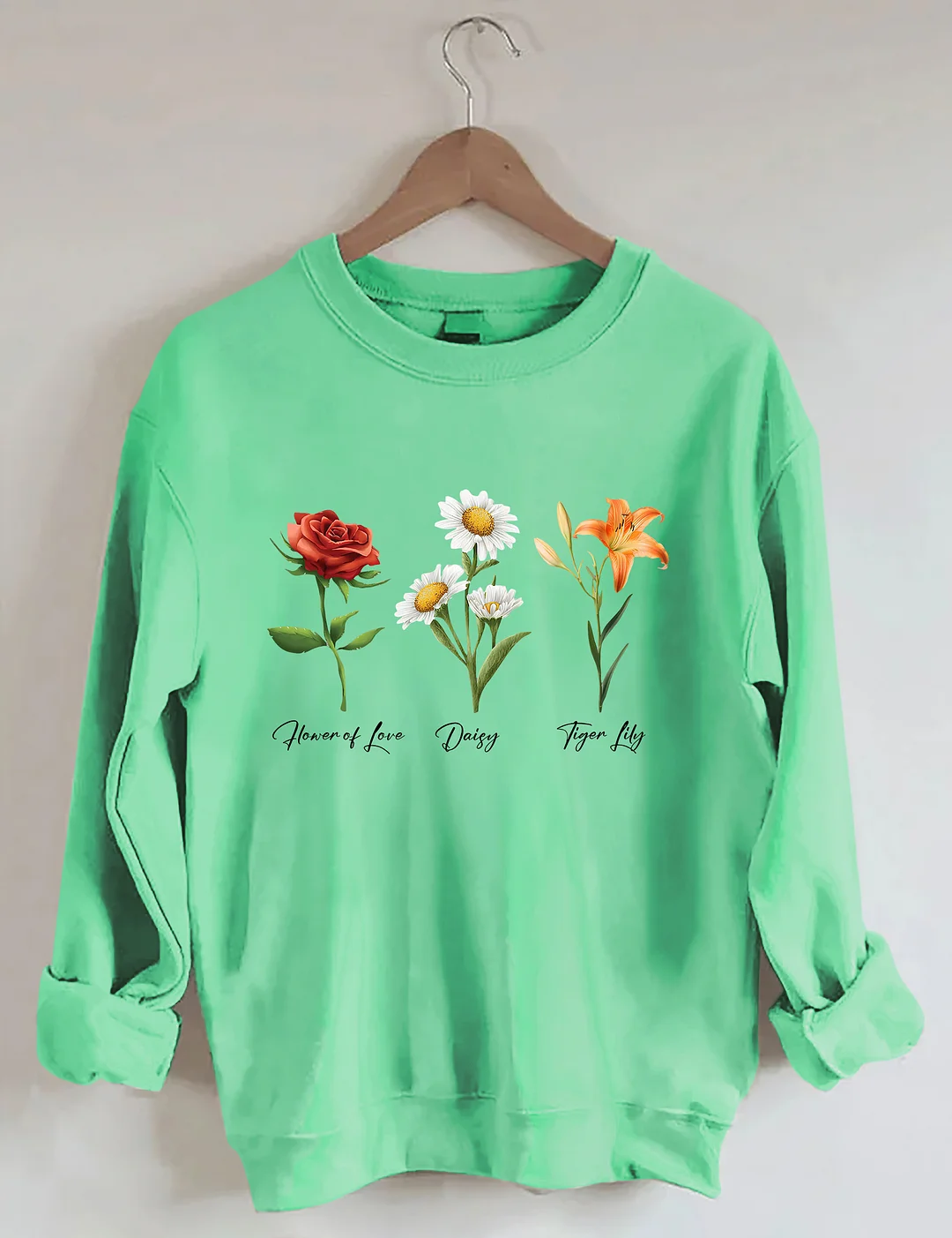 Flower Of Love Daisy Tiger Lily FDT Sweatshirt