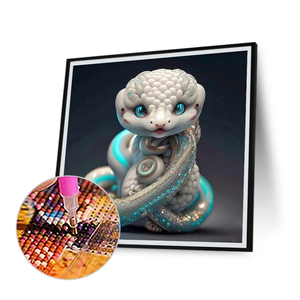 Diamond Painting - Full Round Drill - Snake(Canvas|30*30cm)