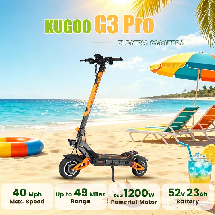 KUKIRIN G3 Pro Electric Scooter | Ultra Premium Dual Drive 1200W Motor Off-Road Scooter