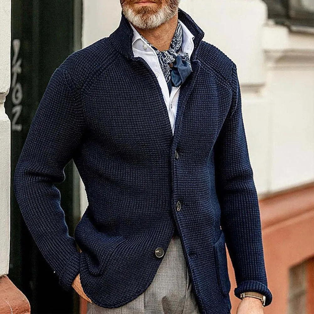 Men's Warm Knit Cardigan Jacket
