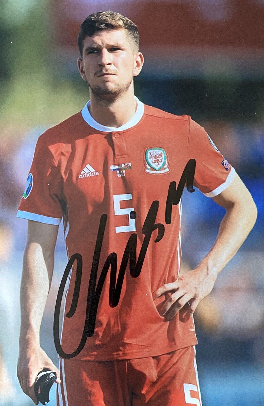 Chris Mepham Genuine Hand Signed Wales 6X4 Photo Poster painting 3