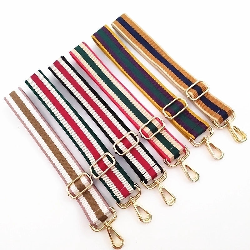 Polyester Color Block Bag Strap