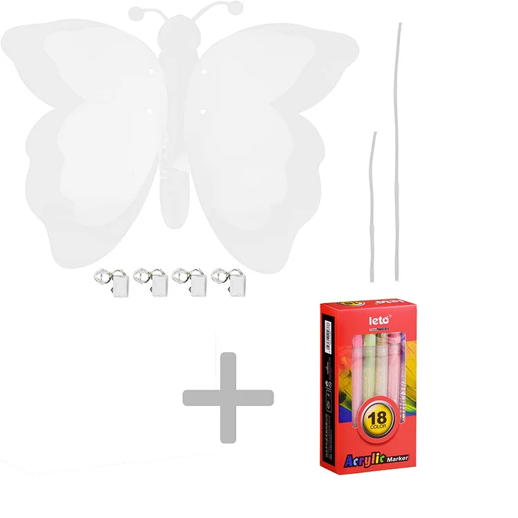 DIY Clear Butterfly Wings Kit  for Kids