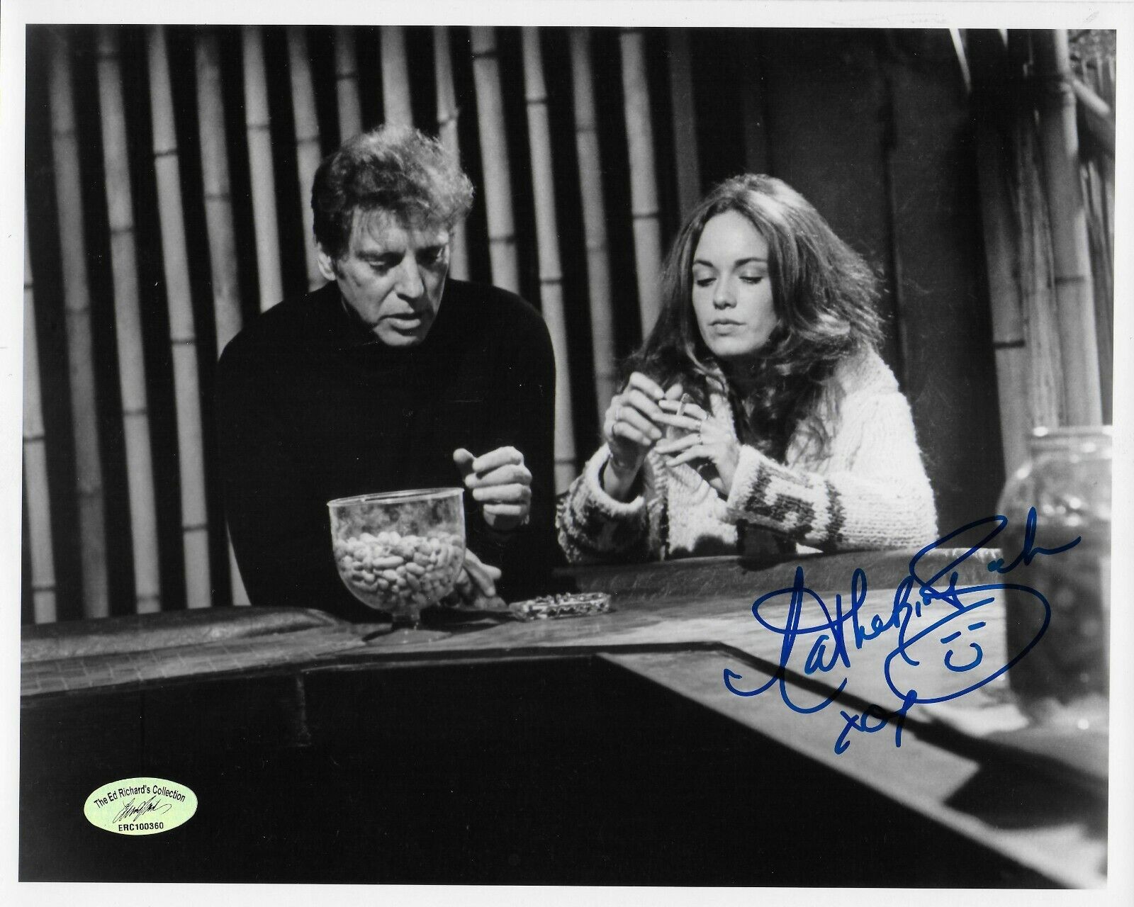 Catherine Bach Dukes of Hazzard Original Autographed 8X10 Photo Poster painting w/Ed Richard COA