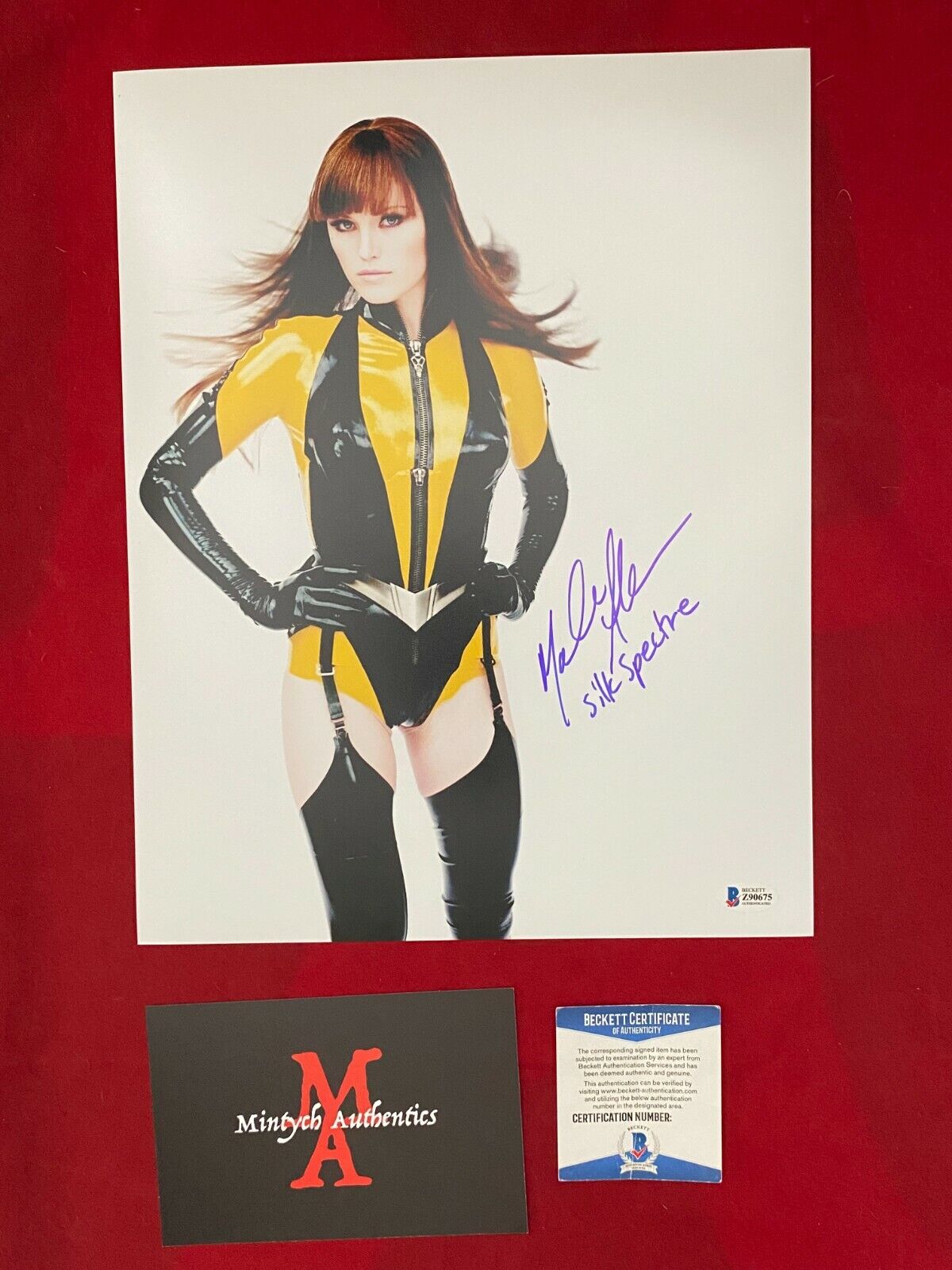 MALIN AKERMAN AUTOGRAPHED SIGNED 11x14 Photo Poster painting! WATCHMEN! BECKETT COA!