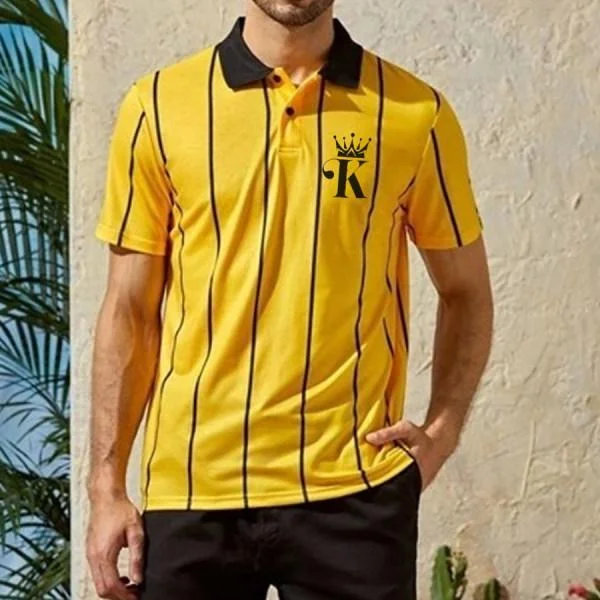 Casual Fashion Poker Print Short Sleeves Polo Shirt