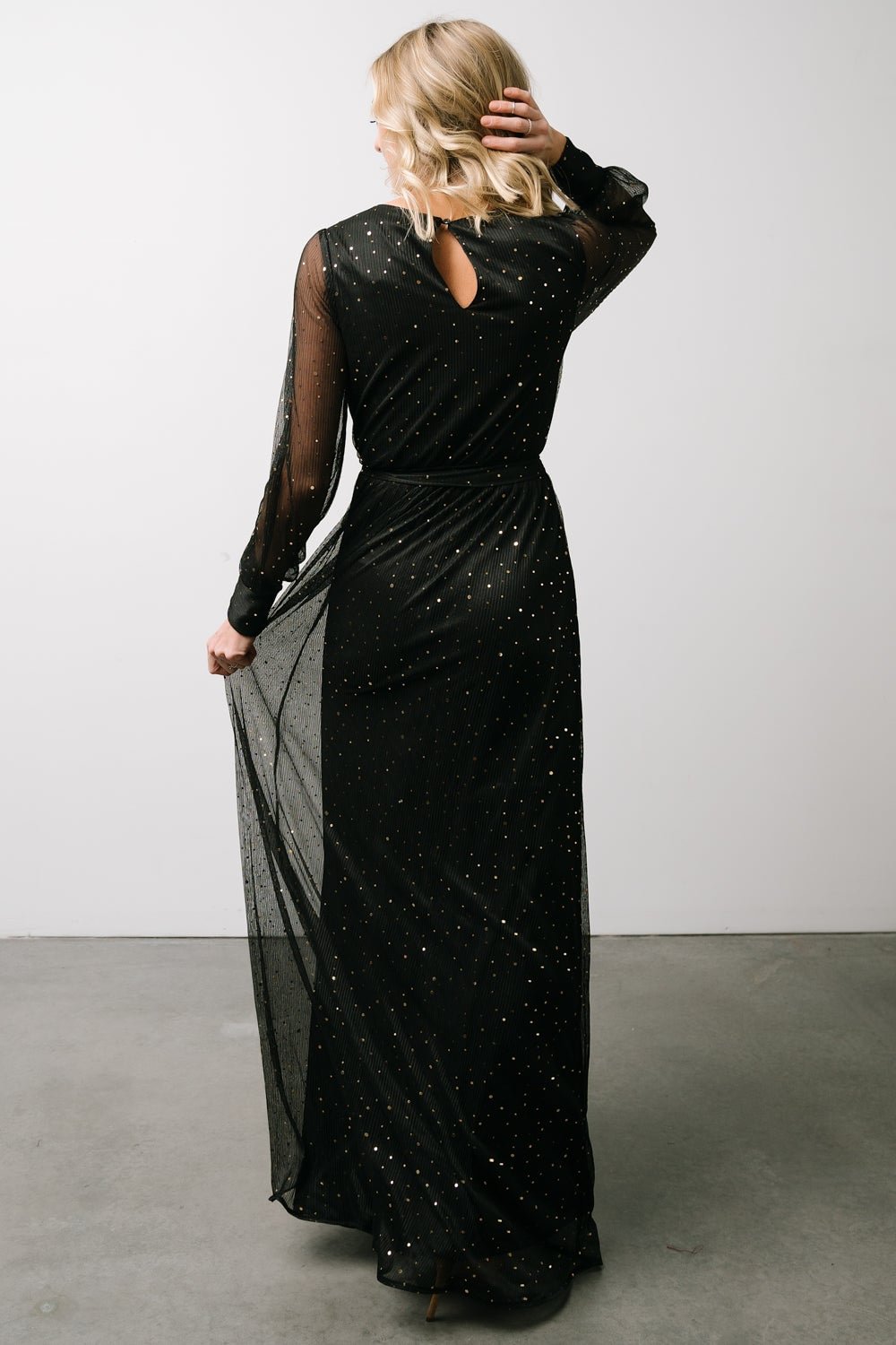 abigail sparkle gown black