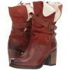 Women Vintage Chunky Heel Mid-Calf Boot