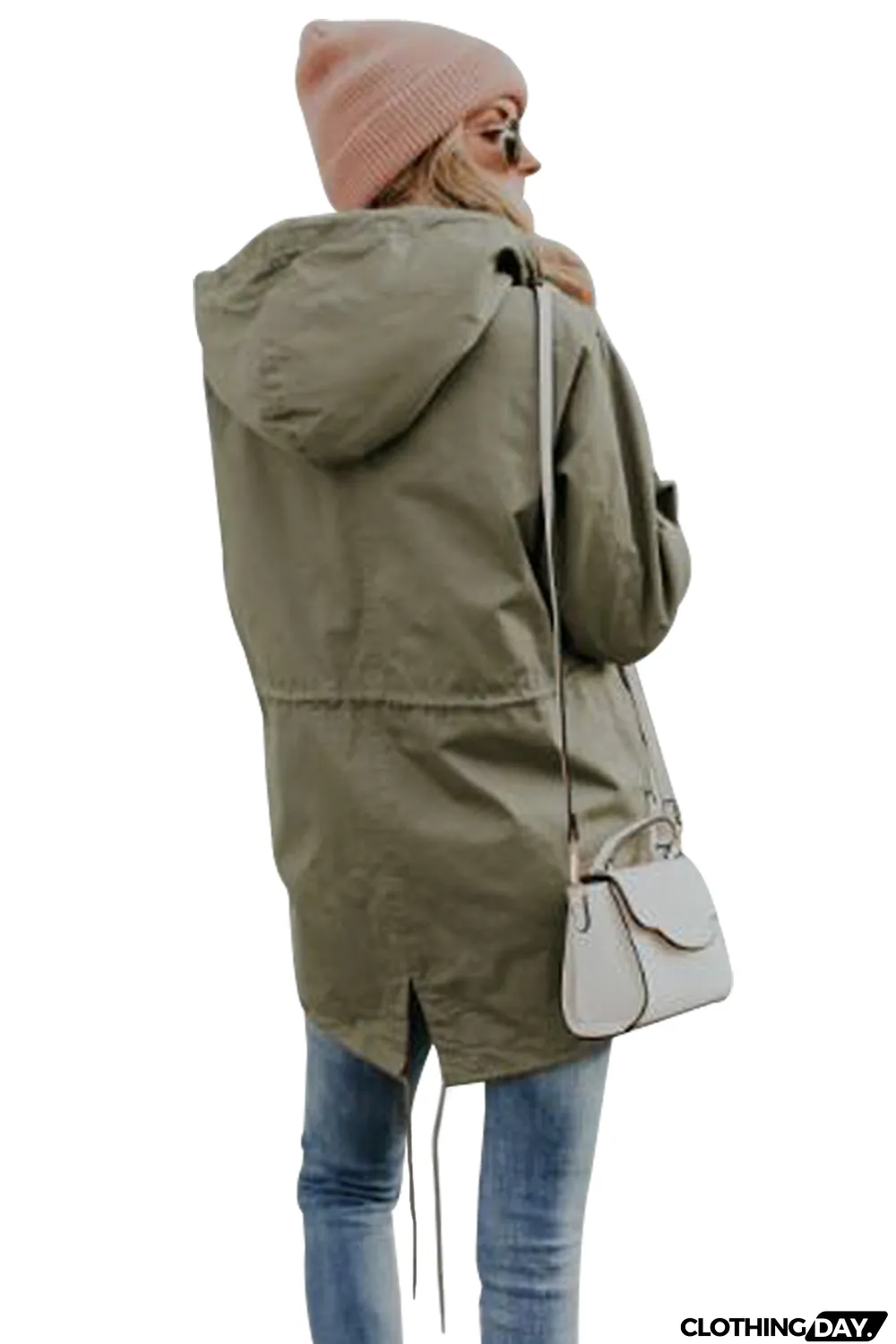 Army Green Faux Fur Jacket