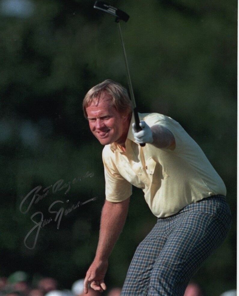 JACK NICKLAUS Signed Autographed PGA GOLF Photo Poster painting