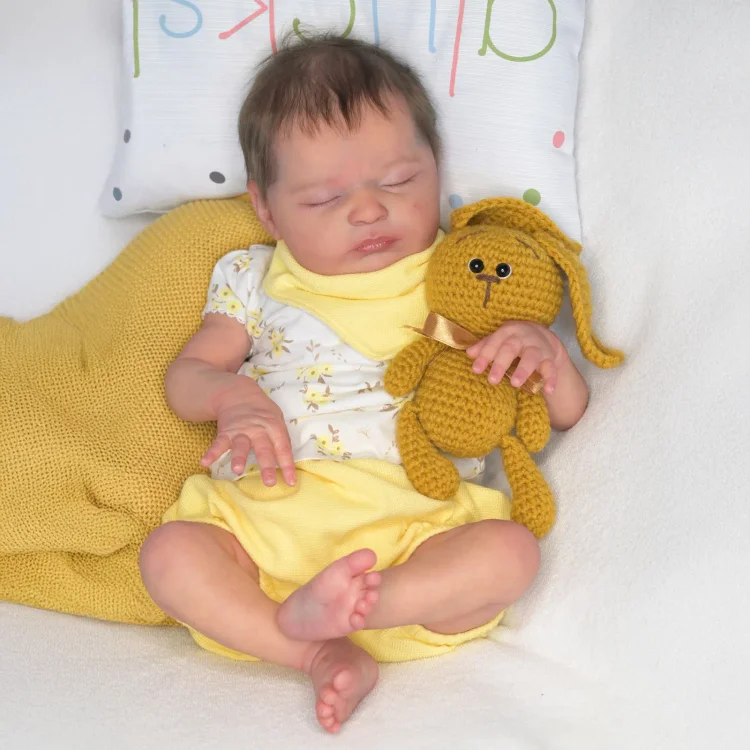  20" Reborn Lifelike Sleeping Baby Girl Odarina Cloth Body Reborn Doll - Reborndollsshop®-Reborndollsshop®