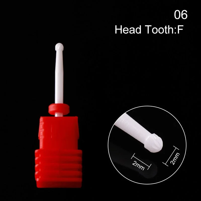 1Pc Ceramic Nail Drill Bits Nail Milling Cutter Bits Electric Drill Machine For Manicure Pedicure Equipment Accessory Tools-Nail Inspo