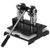 [US Local Warehouse] Table Tennis Racket Rubber Cutting Machine Precision Table Tennis Rubber Cutter Double Roller Bearing Design with 8mm Thickness Base Plate Effortless Edge Trimming Pasting for Ping Pong Bat