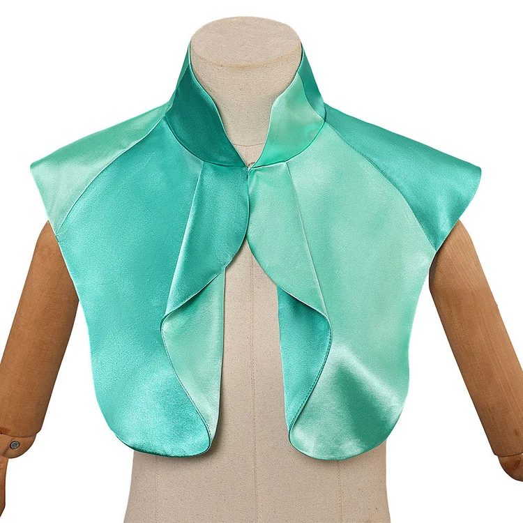 Wiked (2024) Glinda Green Cape Shawl Outfits Cosplay Costume
