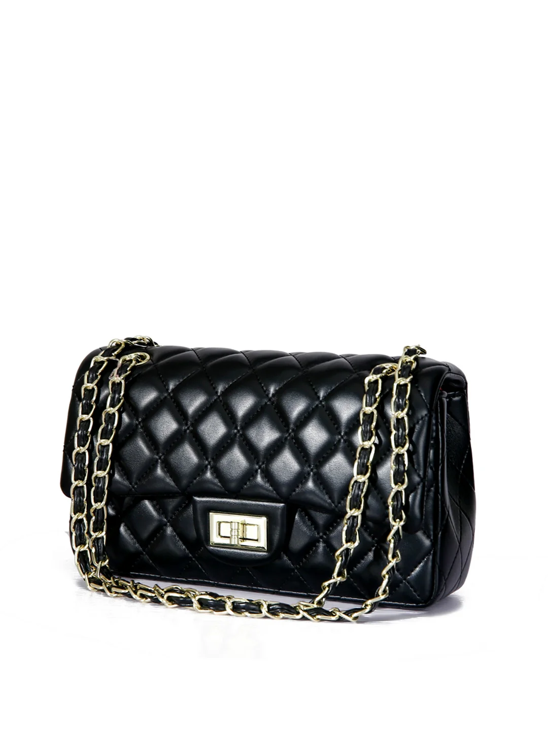 Fashion rhombus leather chain crossbody handbag large capacity small fragrance style high-end armpit women's bag