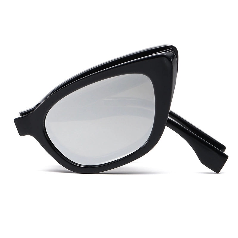 Minimalist Solid Color Leopard Pc Cat Eye Full Frame Women’s Sunglasses