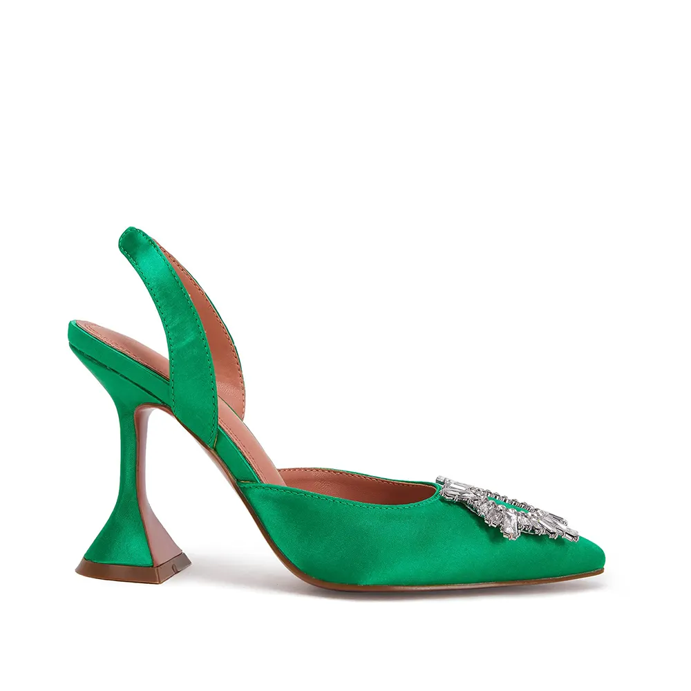 95mm Begum Crystal Party Wedding Slingback Women's Pumps-vocosishoes