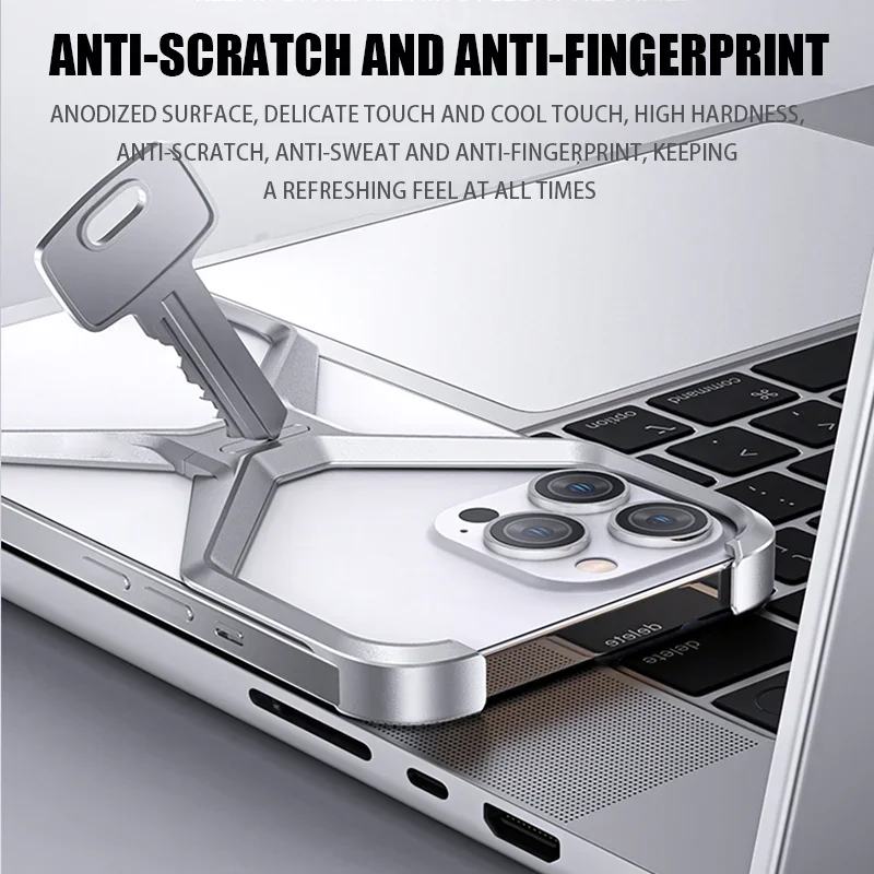 Full metal frameless iPhone protective case