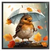 Bird Holding Umbrella - 11CT Stamped Cross Stitch - 40*40cm