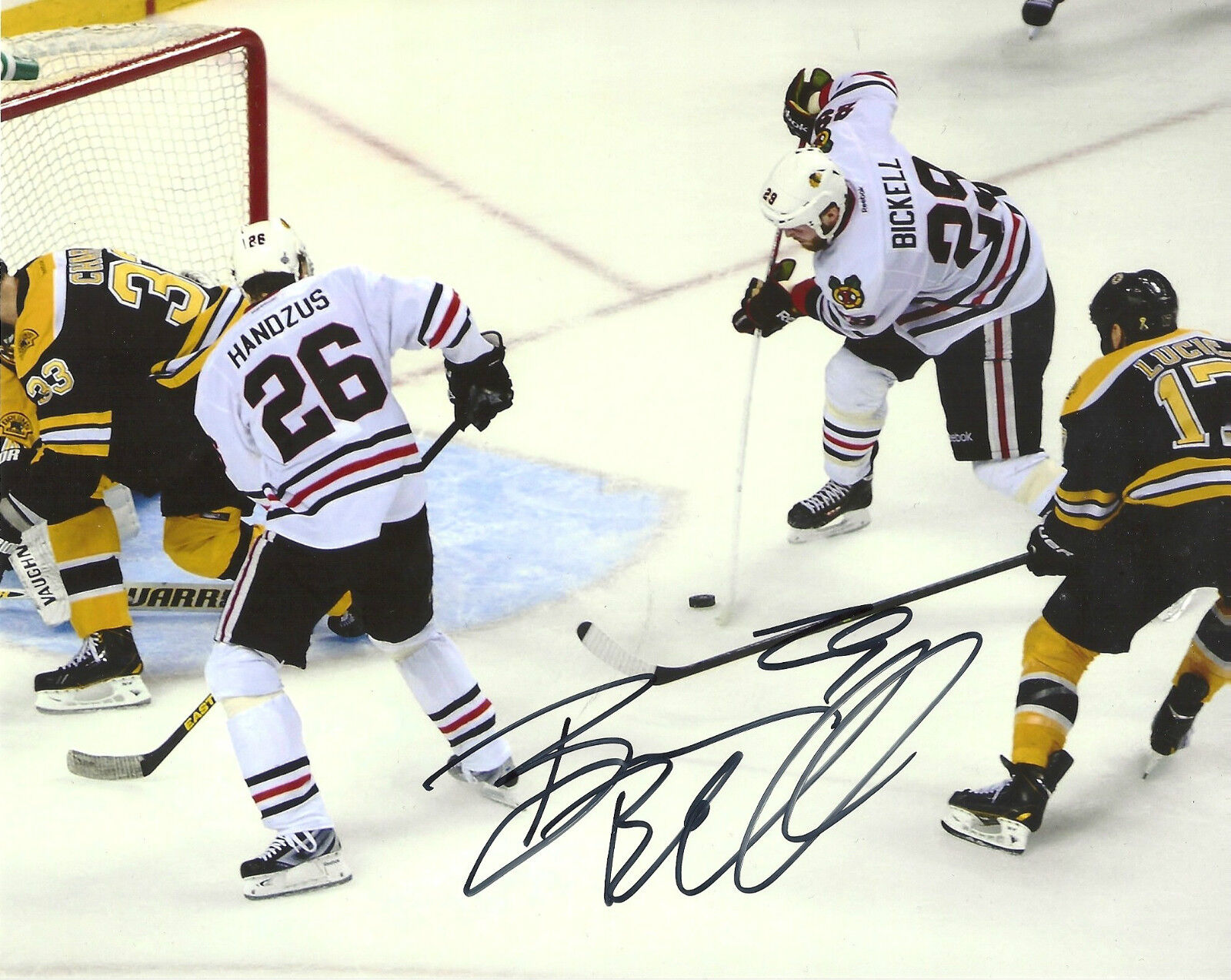 BRYAN BICKELL 'CHICAGO BLACKHAWKS' SIGNED STANLEY CUP 8X10 PICTURE *COA 2