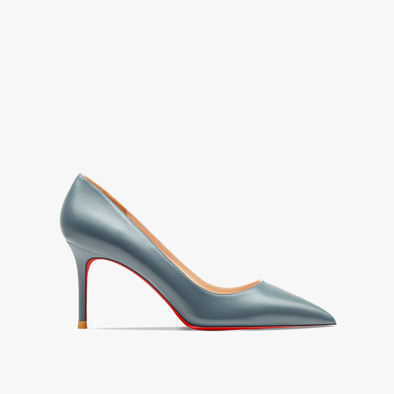 Women's Red Shiny Bottom High Heels High Heels 12 Cm Matte Party Pointed Wedding Shoes