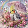 Perroquet-Peinture diamant en forme sp&eacute;ciale-30*30cm