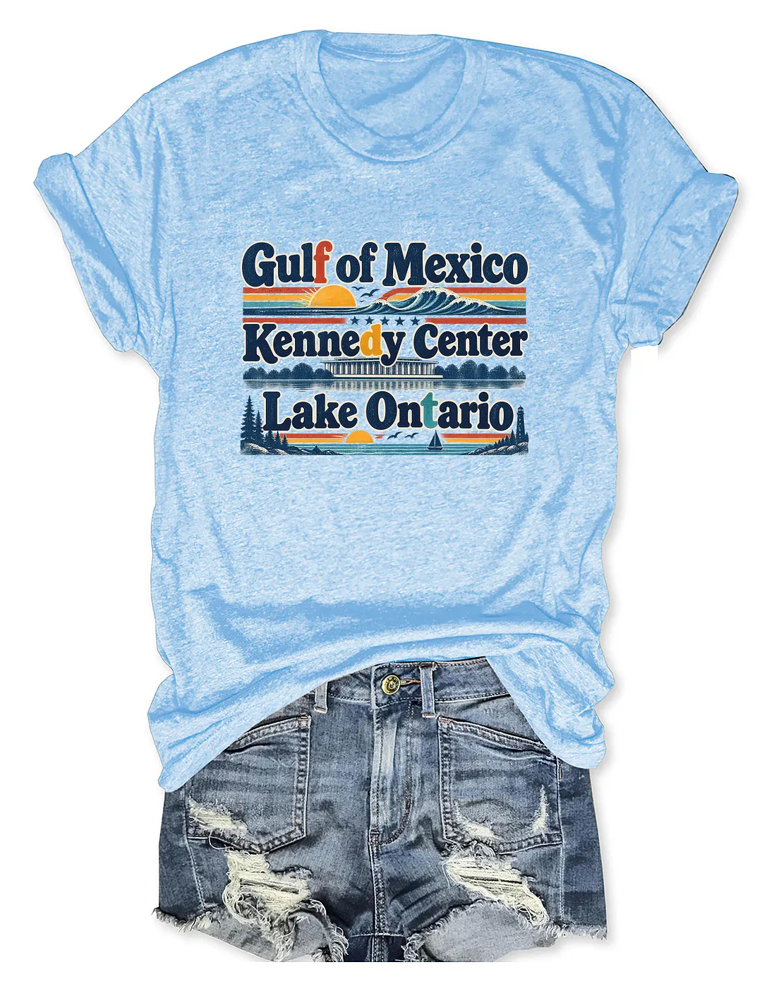 Gulf Of Mexico Kennedy Center Lake Ontario T-shirt