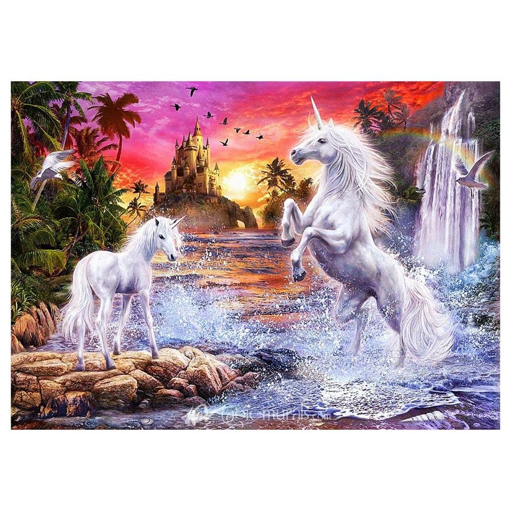 Partial Round Diamond Painting Horse