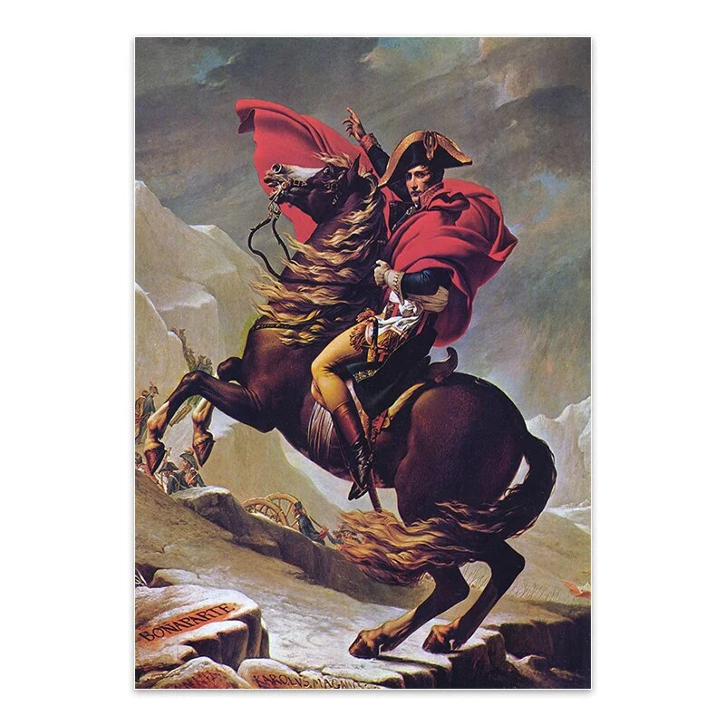 NAPOLEON ACROSS THE ALPS CANVAS