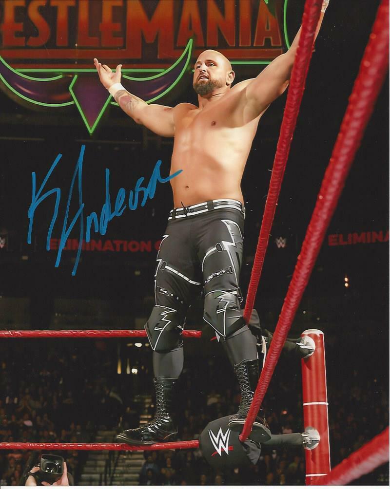 Karl Angerson autographed 8x10 WWE#1