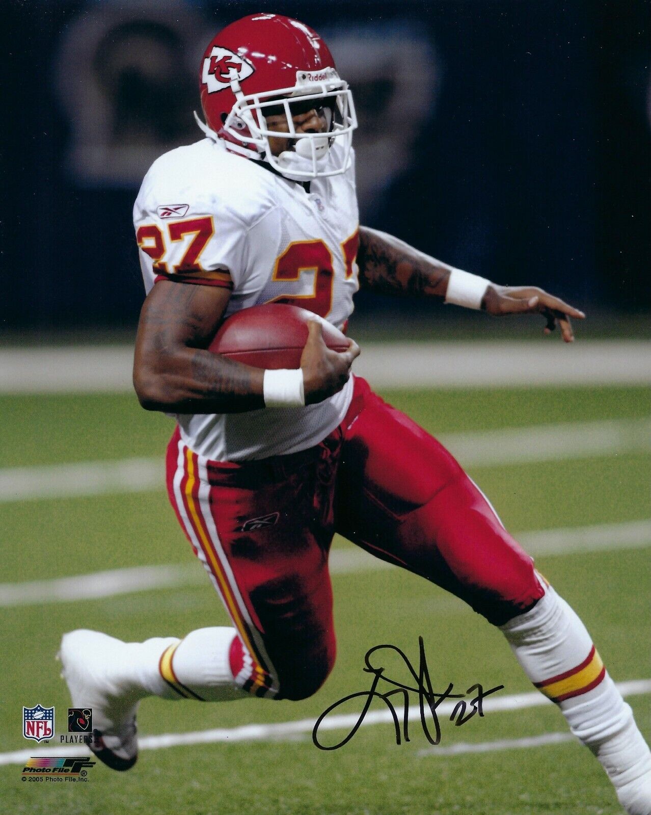 GFA Kansas City Chiefs * LARRY JOHNSON * Signed 8x10 Photo Poster painting COA