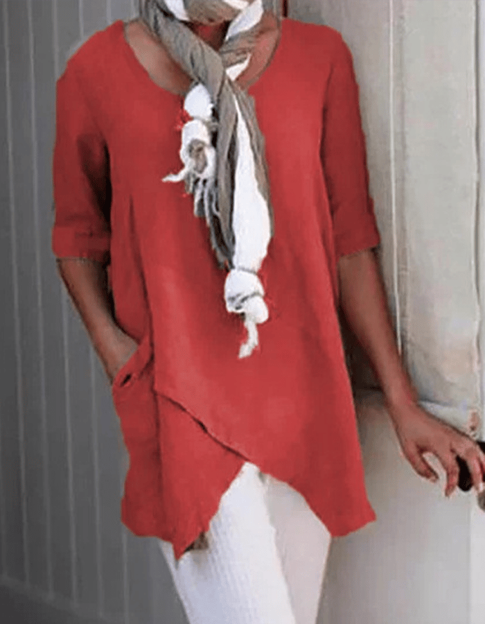 Women's Round Neck Solid Color Casual Short Sleeves