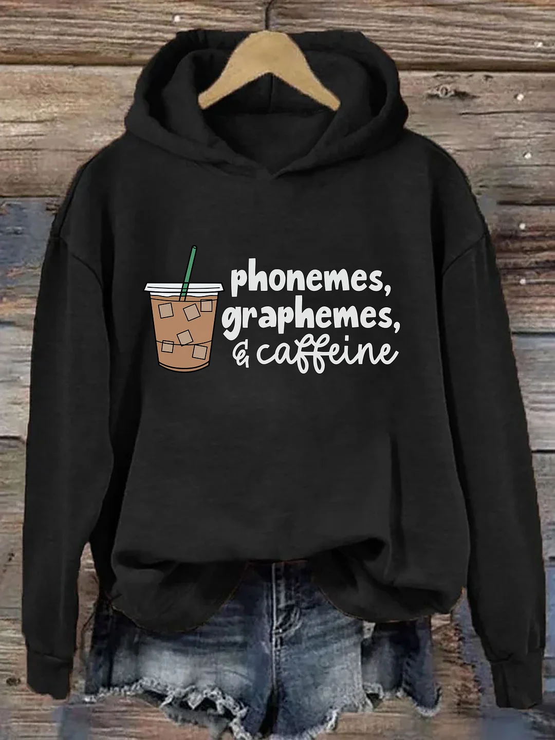 Phonemes Graphemes And Caffeine Hoodie