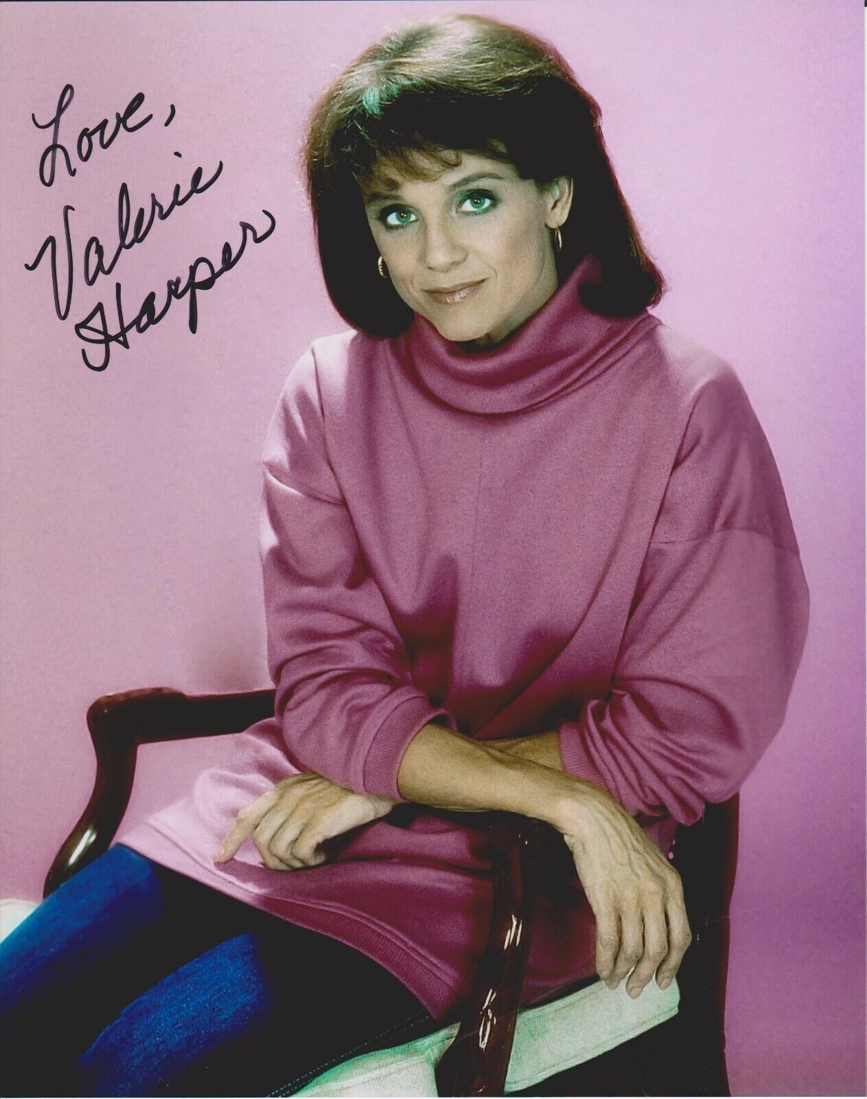 Valerie Harper (1939-2019) Rhoda 8X10 Photo Poster painting #11 signed at @Hollywoodshow