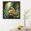 Diamond Painting-DIY Full Round Drill Bunny in the Forest