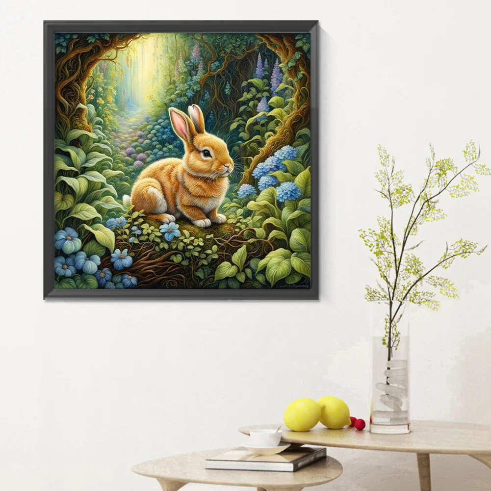 Diamond Painting - Full Round Drill - Rabbit(Canvas|30*30cm)