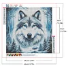 Diamond Painting-DIY Full Round Drill Wolf(40*40 CM)