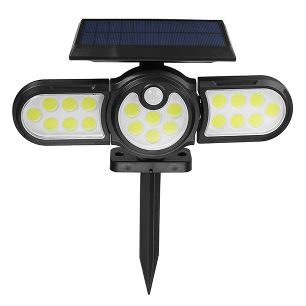 LED Solar 3-Head Wall Light Waterproof Lawn Stakes Sensor Light (140COB) от Cesdeals WW