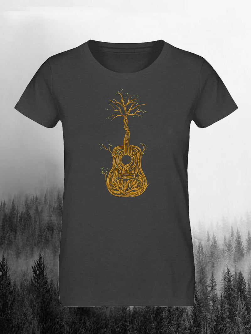 Women's Guitar Growth Short-Sleeved Shirt
