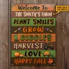 Personalized Names：Fall Harvest Welcom To Farm - Vintage Metal Tin Signs/Wooden Signs