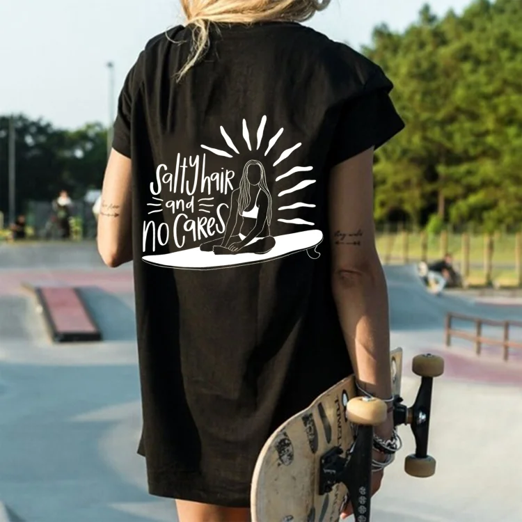 Art Print Casual Resort T-Shirt