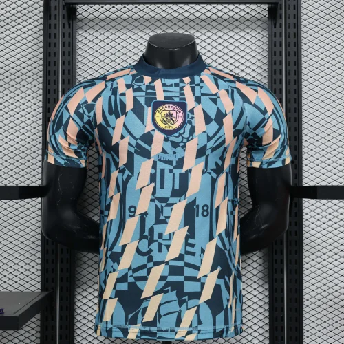 2024/2025 Player Version Manchester City Blue Football Shirt 1:1 Thai Quality