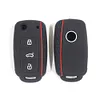 Silicone Car Key Case 3 Buttons Car Remote Key Fob for VW Sagitar Polo Bora Golf