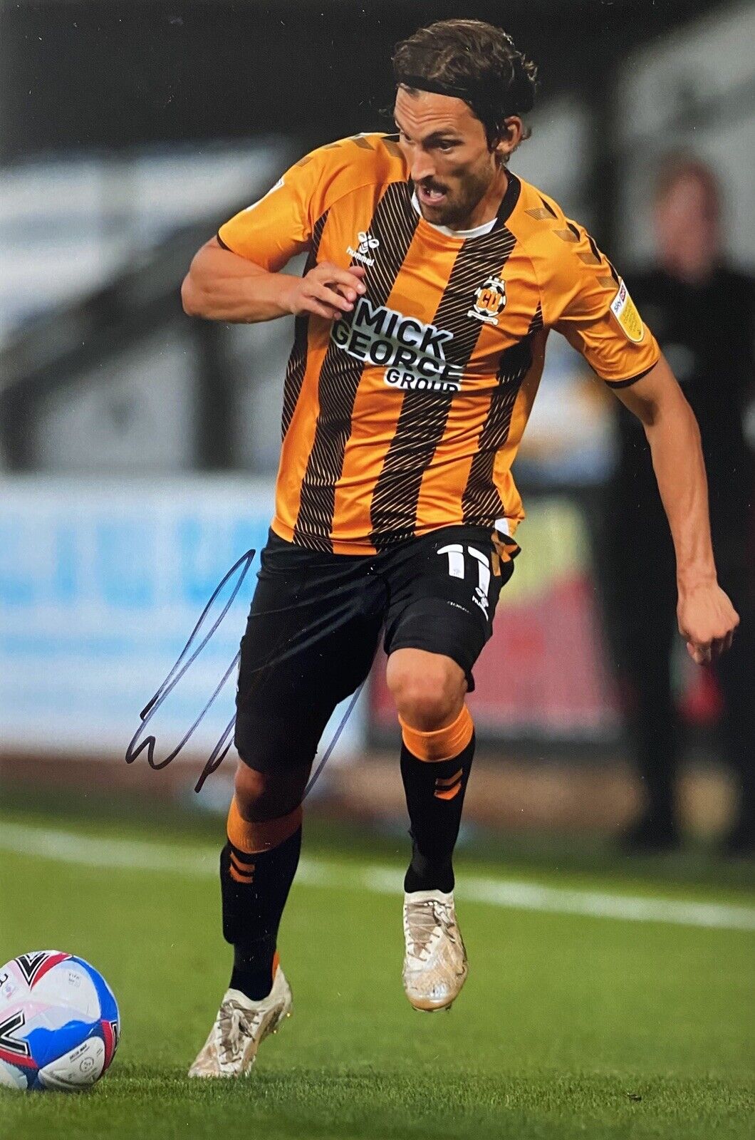 Harrison Dunk Hand Signed Cambridge United 12x8 Photo Poster painting